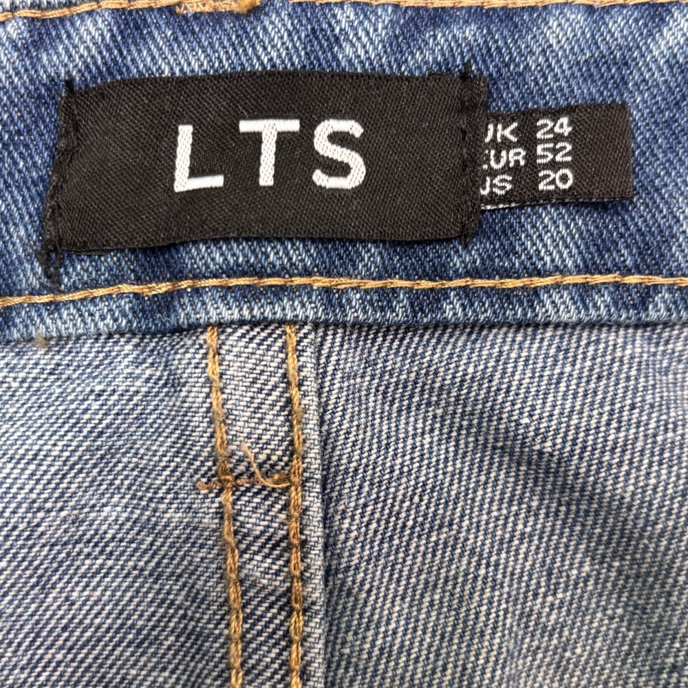 Long Tall Sally Denim Wide Leg High Rise Jeans US Plus Size 20 NWT - Picture 6 of 9